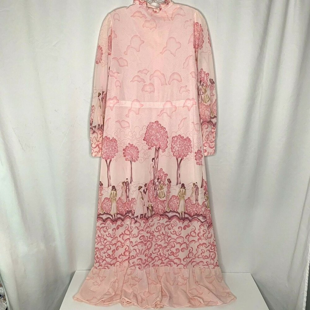 Sears Pink Patterned Robe - Picture 9 of 12